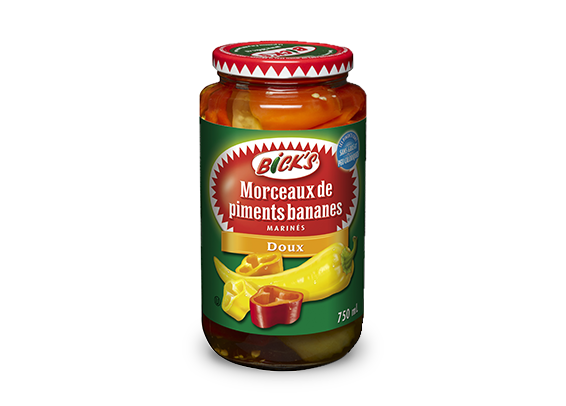 Morceaux de piments bananes Doux <strong>Bick&rsquo;s<sup>&reg;</sup></strong>